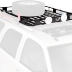Black Aluminum  Roof Rack for Cargo, Luggage, and Bikes. Fits Full Size Vans. 50" W x 60" L x 5" T. Requires Vehicle Specific Roof Rack Adapter