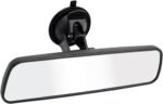 Rear View Mirror, Universal Thickened Anti-glare HD Car Interior Rear View Mirror-(With Adjustable Suction Cup)