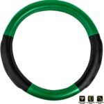 18 inches Steering Wheel Cover Full Green with Black Comfort Pad - Image 2