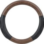 Matte natural dark wood Steerling Wheel Cover