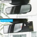 Rear View Mirror, Universal 11.81 Inch 2 Pack Panoramic Convex Rearview Mirror, Interior Clip-on Wide Angle Rear View Mirror to Reduce Blind Spot Effectively for Car  Trucks - Clear - Image 2