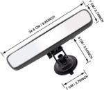 Rear View Mirror, Universal Thickened Anti-glare HD Car Interior Rear View Mirror-(With Adjustable Suction Cup) - Image 2