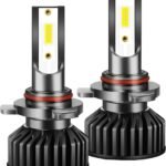 LED Headlights with Built-In Driver, 6000K White Light, 2 Pieces
