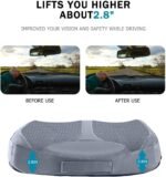 Car Memory Foam Heightening Seat Cushion for Short Drivers,Hip/Tailbone/Lower Back Pain Relief Driving Booster seat for Adults,for Truck,SUV,Office Chair,Wheelchair,etc.(Grey) - Image 2