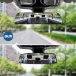 12 Inch Panoramic Rearview Mirror, Interior Clip-on Wide Angle Convex Universal Rear View Mirror to Reduce Blind Spot Effectively for More Car  Trucks -Clear - Image 2