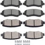 8 Pieces Full Set Front & Rear Brake Pads