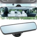 Anti Glare Rear View Mirror with Adjustable Suction Cup, HD Universal Car Interior Rear View Mirror to Eliminate Blind Spots and Reduce Glare for Cars, s, and Trucks(360° Adjustable)