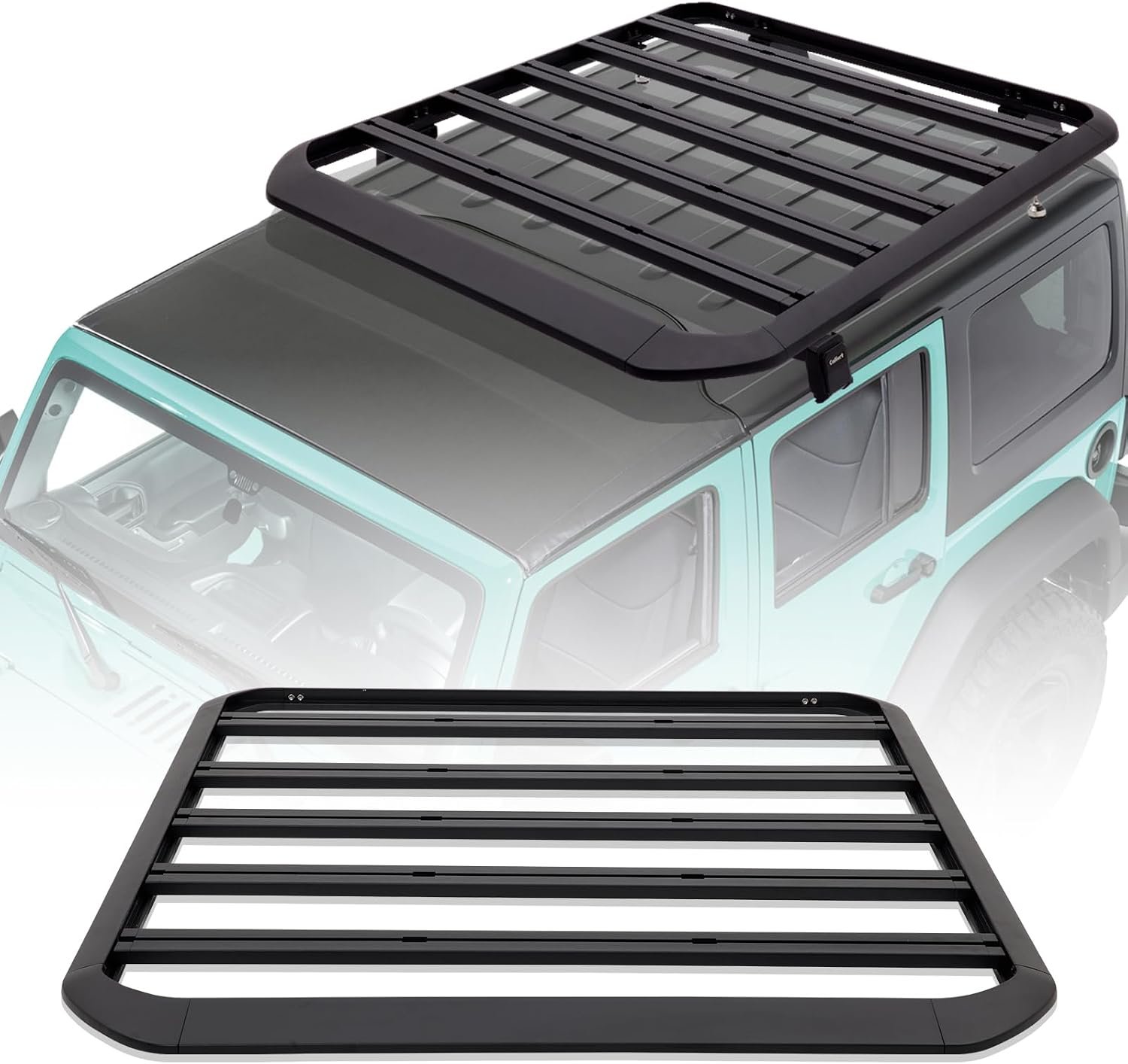 71lTzniuRL._AC_SL1500_.jpg Aluminum Roof Rack Cargo Luggage Rooftop Storage Carrier - Image 1