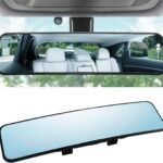 Anti Glare Rear View Mirror 11.2''(285mm), Wide Angle Panoramic Convex Curve Rearview Mirror Clip on Original Mirror to Eliminate Blind Spot and Antiglare for Cars  Trucks