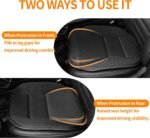 Car Seat Cushion - Memory Foam Car Seat Pad with Breathable Mesh, Relief Back Pain, Universal Fit, Easy to Install, Cushion Set for SUV/Truck/Car – Black - Image 2