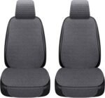Car Seat Covers Cushion Pad, Seat Covers for Cars, Super Breathable, Warm in Winter and Cool in Summer, Anti-Slip, Storage Bags, Universal Seat Covers Fit for Most Sedans(Gray 2 Front Seat)